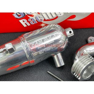 Team Solar SPR013 1/10  Right exhaust pipe set for side engine